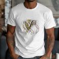 Father Of The Birthday Girl Baseball Dad Leopard Heart Premium Tri-Blend Men T-Shirt