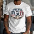 Patriotic Baseball Dad USA Flag American 4th Of July Men T-Shirt Patriotic Baseball Dad USA Flag American 4th Of July Men T-Shirt
