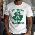 Shamrock Baseball Dad St Patricks Irish Ireland St Paddys Men T-Shirt