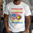 Softball Dad Like A Baseball Dad But With Bigger Balls Premium Men T-Shirt Softball Dad Like A Baseball Dad But With Bigger Balls Premium Men T-Shirt