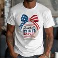Vintage Baseball Dad Patriotic USA Flag 4th Of July Fathers Premium Men T-Shirt