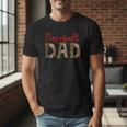 Baseball Dad Camouflage Camo Flag Military Father's Day Men T-Shirt