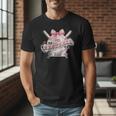 Baseball Dad With Coquette Cute Bow Sport Season Men T-Shirt Baseball Dad With Coquette Cute Bow Sport Season Men T-Shirt