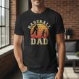 Baseball Dad Father Son Proud Daddy Papa Grandpa Sports Men T-Shirt