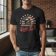 Baseball Dad Game Day USA Flag Men T-Shirt