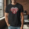 Baseball Dad Heart For Baseball Lovers Baseball Father's Day Men T-Shirt