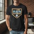 Baseball Dad Ice Cream Drip Home Plate Bat Cool Fathers Day Men T-Shirt Baseball Dad Ice Cream Drip Home Plate Bat Cool Fathers Day Men T-Shirt