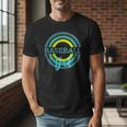 Baseball Dad With Modern Baseball Circles Men T-Shirt Baseball Dad With Modern Baseball Circles Men T-Shirt