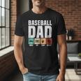 Baseball Dad Proud Little Slugger Father Humor Men T-Shirt