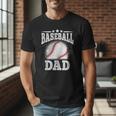 Baseball Dad Vintage Baseball Player Daddy Men Men T-Shirt