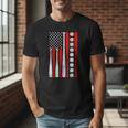 Baseball USA Flag Baseball Lover Baseball Dad Men T-Shirt Baseball USA Flag Baseball Lover Baseball Dad Men T-Shirt