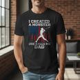 I Created Monster She Calls Me Dad Baseball Dad Men T-Shirt I Created Monster She Calls Me Dad Baseball Dad Men T-Shirt