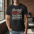Dad Baseball Dad Teaching Lessons One Swing At A Time Men T-Shirt Dad Baseball Dad Teaching Lessons One Swing At A Time Men T-Shirt