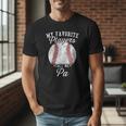 My Favorite Baseball Player Calls Me Pa Baseball Dads Men T-Shirt