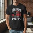 My Favorite Baseball Player Calls Me Papa Baseball Dad Men T-Shirt