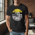 Pops Of Ballers Softball Baseball Dad Men T-Shirt Pops Of Ballers Softball Baseball Dad Men T-Shirt