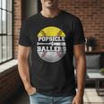 Popsicle Of Ballers Softball Baseball Dad Men T-Shirt Popsicle Of Ballers Softball Baseball Dad Men T-Shirt