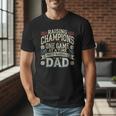 Proud Baseball Dad Raising Champions One Game At A Time Men T-Shirt