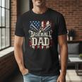 Retro American Flag Baseball Dad Father's Day Men T-Shirt Retro American Flag Baseball Dad Father's Day Men T-Shirt