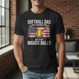 Softball Dad Like A Baseball Dad With Bigger Balls Sport Dad Men T-Shirt Softball Dad Like A Baseball Dad With Bigger Balls Sport Dad Men T-Shirt