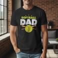 Softball Dad Just Like A Baseball Dad Player Men T-Shirt