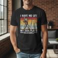 My Son Plays Baseball I Have No Life Baseball Dad Fun Men T-Shirt