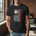 Vintage Baseball DAD American Flag Fathers Day 4th Of July Men T-Shirt Vintage Baseball DAD American Flag Fathers Day 4th Of July Men T-Shirt