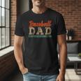 Vintage Baseball Dad Most Stressful Position On The Team Men T-Shirt