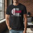 Vintage Baseball Fan I Yell Because I Care Baseball Dads Men T-Shirt Vintage Baseball Fan I Yell Because I Care Baseball Dads Men T-Shirt