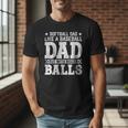 Vintage Softball Dad Like A Baseball Dad Fathers Day Men T-Shirt