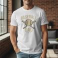 Baseball Dad Crossed Bats Cool Sports Fan Vintage Premium Men T-Shirt