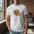 Baseball Dad Leopard Heart Colorful Premium Men T-Shirt Baseball Dad Leopard Heart Colorful Premium Men T-Shirt