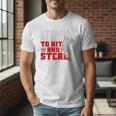 Baseball Dad Teach Kids Hit And Steal Softball Game Premium Tri-Blend Men T-Shirt Baseball Dad Teach Kids Hit And Steal Softball Game Premium Tri-Blend Men T-Shirt