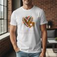 Baseball Daddy Leopard Heart Colorful Premium Men T-Shirt Baseball Daddy Leopard Heart Colorful Premium Men T-Shirt