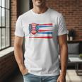 I Can't My Son Has Baseball Dad American Flag 4th Of July Premium Men T-Shirt I Can't My Son Has Baseball Dad American Flag 4th Of July Premium Men T-Shirt