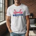 Daddy Of The Rookie Baseball Dad Retro Love Heart Birthday Premium Men T-Shirt