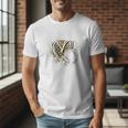 Father Of The Birthday Girl Baseball Dad Leopard Heart Premium Tri-Blend Men T-Shirt