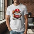 Game Day Baseball Dad Baseball Mam Father's Day Raglan Baseball Tee Men T-Shirt