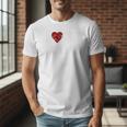 I Love Hot Baseball Dads Red Hearts Premium Men T-Shirt I Love Hot Baseball Dads Red Hearts Premium Men T-Shirt