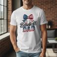 Patriotic Baseball Dad 4th Of July For All American Fathers Men T-Shirt Patriotic Baseball Dad 4th Of July For All American Fathers Men T-Shirt