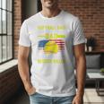 Softball Dad Like A Baseball Dad But Bigger Balls Back Premium Men T-Shirt