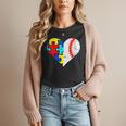 Autism Baseball Heart Autism Puzzle Baseball Mom Women T-Shirt Autism Baseball Heart Autism Puzzle Baseball Mom Women T-Shirt