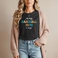 In My Baseball Mom Era Baseball Lover Groovy Vintage Retro Women T-Shirt