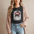 Baseball Mom Messy Bun Hair Player Mom Women T-Shirt Baseball Mom Messy Bun Hair Player Mom Women T-Shirt
