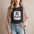 Baseball Mom Messy Bun Mommy Baseball Player Women T-Shirt
