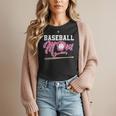 Baseball Mom Pink Ribbon Breast Cancer Awareness Fighters Women T-Shirt