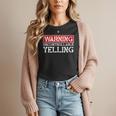Baseball Mom Warning Uncontrollable Yelling Funny Sign Women T-Shirt
