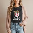 Baseball MomMom Baseball Player Leopard Mom Mom Women T-Shirt Baseball MomMom Baseball Player Leopard Mom Mom Women T-Shirt