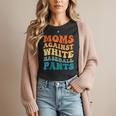 Baseball Moms Against Baseball Pants Groovy Softball Women T-Shirt