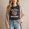 Busy Raising Ballers Basketball Baseball Mom For Women Women T-Shirt